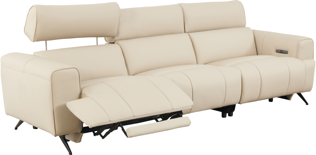 電動升降頭枕真皮梳化