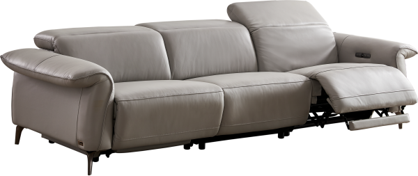 可調較頭枕真皮電動梳化