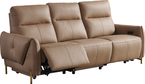 可調較頭枕真皮電動梳化