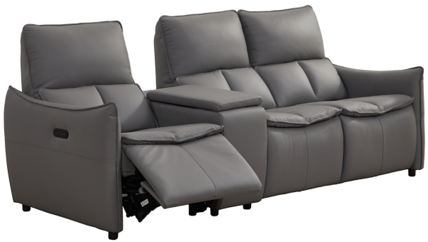 可調較頭枕真皮梳化