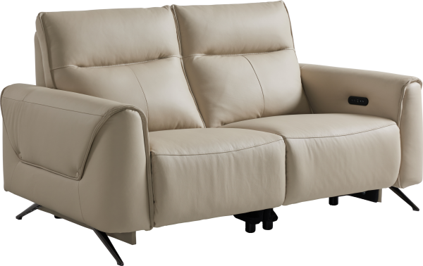 全真皮4電動梳化