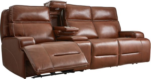 可調教頭枕真皮電動梳化