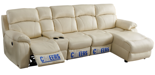 曲尺-真皮電動梳化